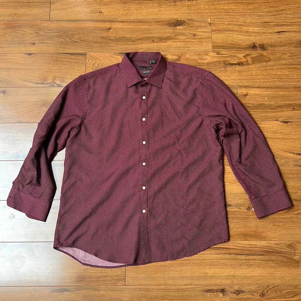 Black Label by Ruffini Button Down Dress Shirt